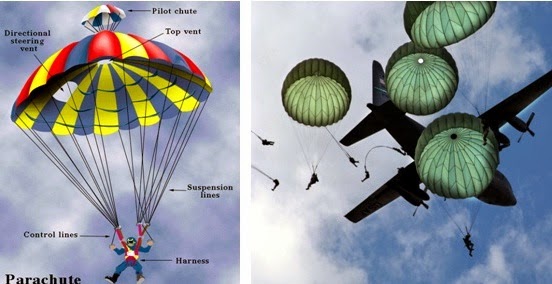 Pilot parachutes